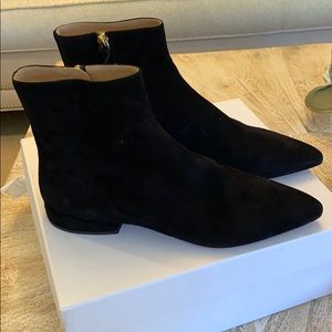 Chloe -black never worn suede bootie in size 10.5